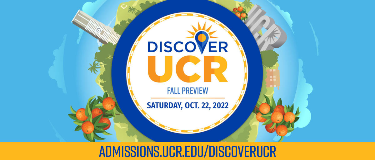 An illustration for the event, Discover UCR fall preview | Saturday, Oct. 22, 2022